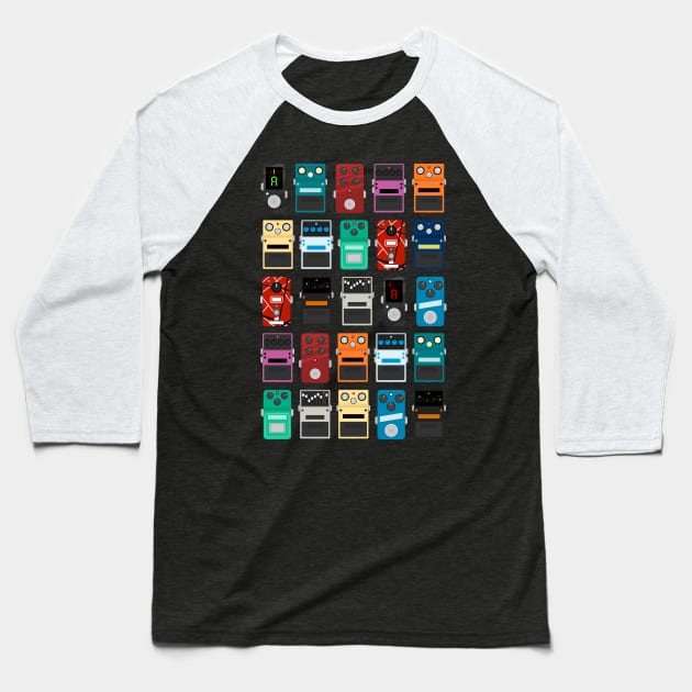 Pedal Board Baseball T-Shirt by d13design